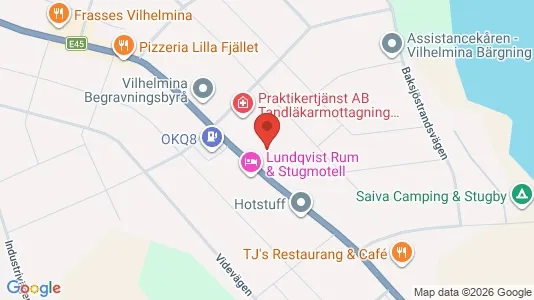 Apartments for rent i Vilhelmina - kort over placeringen