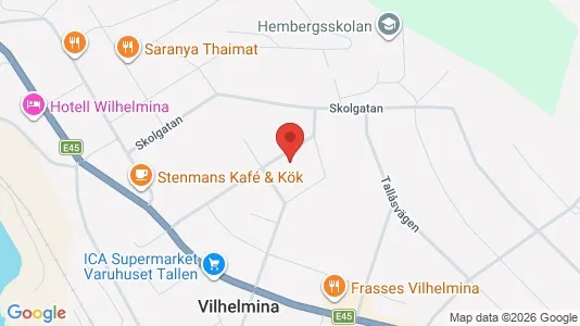 Apartments for rent i Vilhelmina - kort over placeringen
