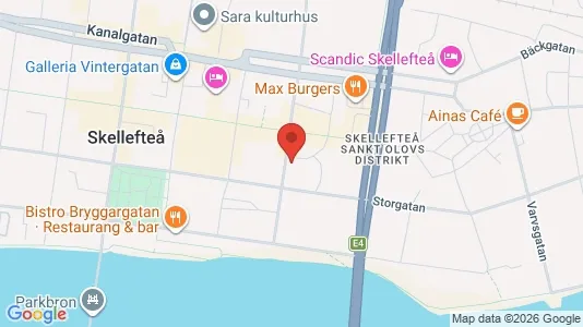 Apartments for rent i Skellefteå - kort over placeringen
