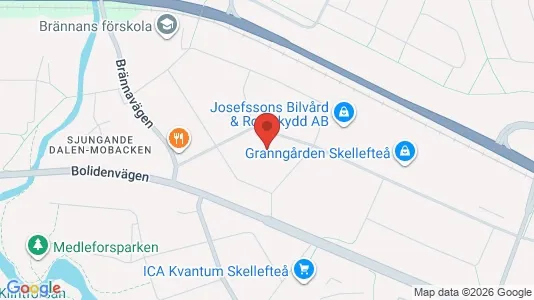Apartments for rent i Skellefteå - kort over placeringen