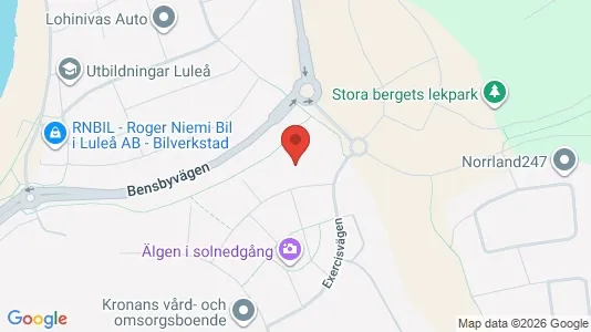Apartments for rent i Luleå - kort over placeringen