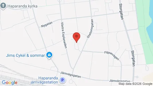Apartments for rent i Haparanda - kort over placeringen