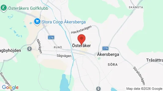 Apartments for rent i Österåker - kort over placeringen
