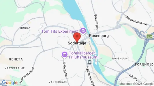 Apartments for rent i Södertälje - kort over placeringen
