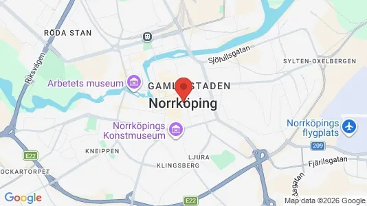 Apartments for rent i Norrköping - kort over placeringen