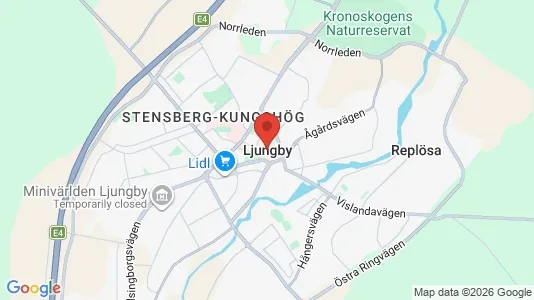 Rooms for rent i Ljungby - kort over placeringen