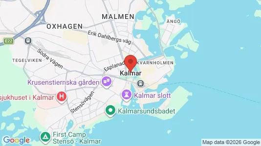 Apartments for rent i Kalmar - kort over placeringen