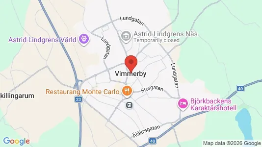 Apartments for rent i Vimmerby - kort over placeringen