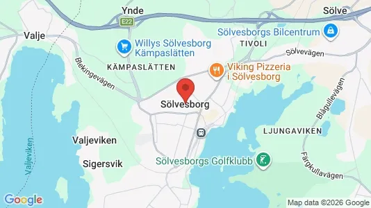 Houses for rent i Sölvesborg - kort over placeringen