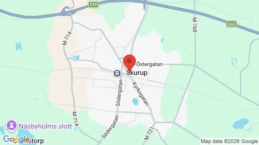Apartments for rent i Skurup - kort over placeringen