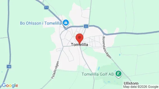 Apartments for rent i Tomelilla - kort over placeringen