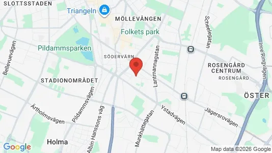 Rooms for rent i Sofielund - kort over placeringen