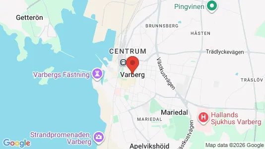 Houses for rent i Varberg - kort over placeringen