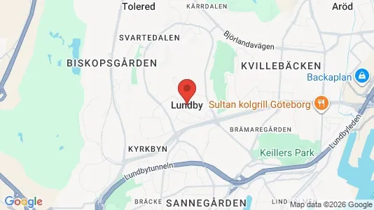 Apartments for rent i Lundby - kort over placeringen