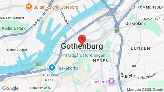 Houses for rent i Gothenburg City Centre - kort over placeringen