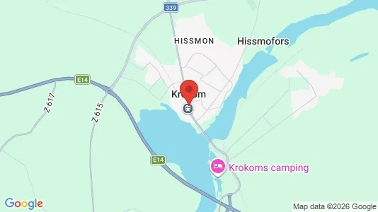 Houses for rent i Krokom - kort over placeringen