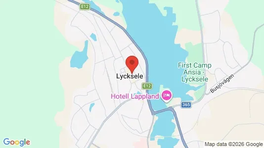 Houses for rent i Lycksele - kort over placeringen